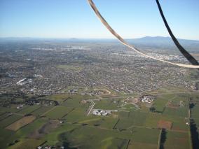 Over Hamilton in a Hot Air Balloon